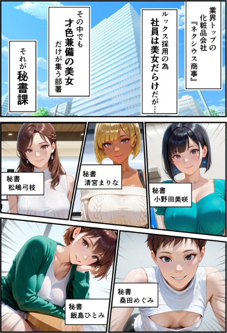【エロ漫画】淫乱秘書室 淫靡な役員秘書の秘めた仕事/2026-05-01発売 試し読みサンプル 2ページ目