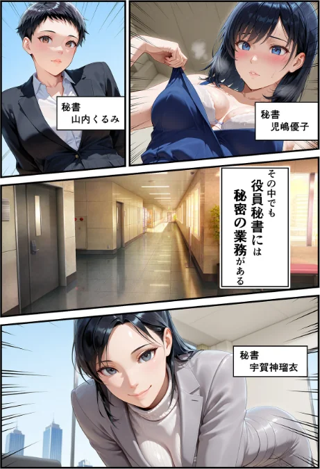 【エロ漫画】淫乱秘書室 淫靡な役員秘書の秘めた仕事/2026-05-01発売 試し読みサンプル 3ページ目