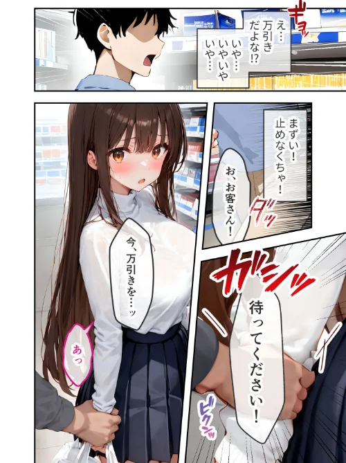 【エロ漫画】万引き娘はお仕置き希望 モザイク版/2025-05-31発売 試し読みサンプル 8ページ目