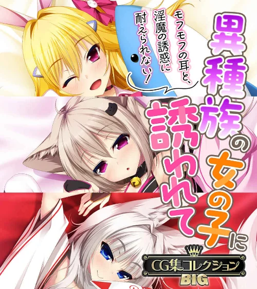 【エロ漫画】異種族の女の子に誘われて 〜モフモフの耳と、淫魔の誘惑に耐えられない！〜【CG集コレクションBIG】/2024-11-01発売 試し読みサンプル 2ページ目