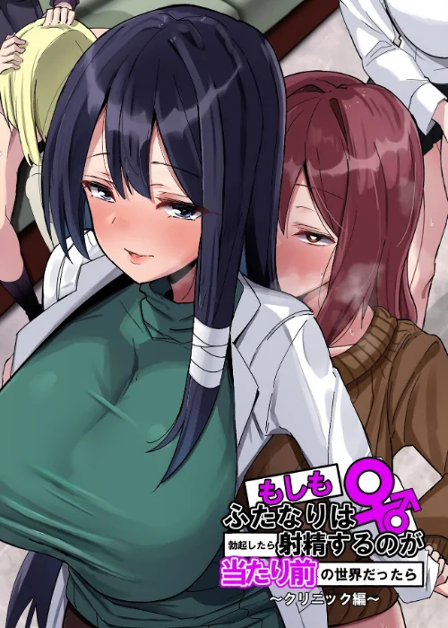 【エロ漫画】もしもふたなりは勃起したら射精するのが当たり前の世界だったら【棒消し修正版】(単話)/2025-07-04発売 試し読みサンプル 2ページ目