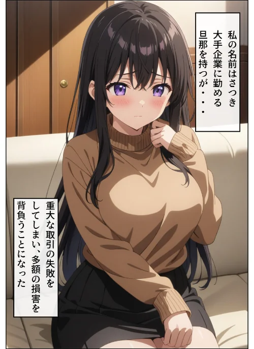 【エロ漫画】旦那の借金返済のために…【モザイク版】/2026-06-10発売 試し読みサンプル 2ページ目