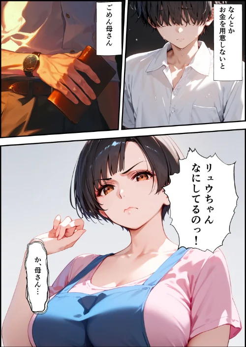 【エロ漫画】【全2作収録】女手ひとつでボクを育ててくれた自慢の母がボクを守るためにいじめっ子の女になる話 1＆2 モザイク版/2026-04-25発売 試し読みサンプル 6ページ目