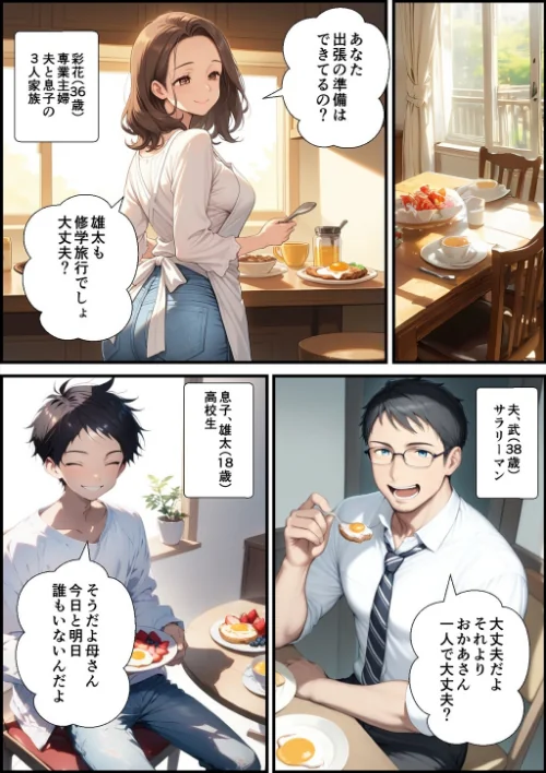 【エロ漫画】アラフォー奥さん、はじめての不倫【モザイク版】/2026-07-13発売 試し読みサンプル 2ページ目