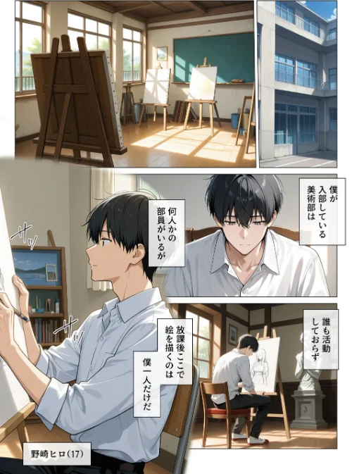 【エロ漫画】内気で弱気な女教師が勇気を出して生徒を痴女誘惑【モザイク版】/2026-07-17発売 試し読みサンプル 2ページ目