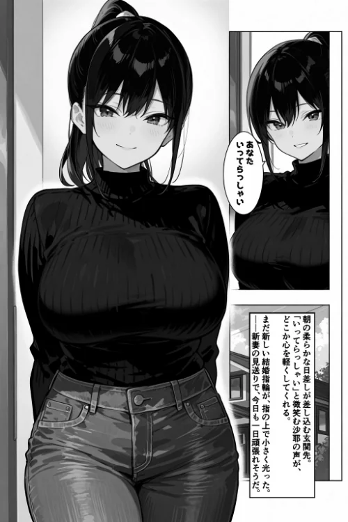 【エロ漫画】俺の嫁が同僚のデカチンポに寝取られていた件【白抜き修正版】(単話)/2026-08-07発売 試し読みサンプル 2ページ目