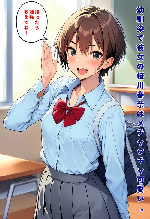 【エロ漫画】人気者のボーイッシュ幼馴染は、イケメンにはなびかないのに俺にはデレてすぐイク【モザイク版】/2026-08-06発売 試し読みサンプル 2ページ目