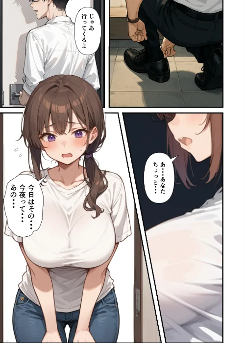 【エロ漫画】セックスレスに悩む若妻(30)12年ぶりに制服を着てイチャラブセックスする話【モザイク版】/2026-08-13発売 試し読みサンプル 2ページ目