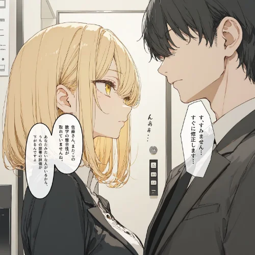 【エロ漫画】オフィスで逆襲!理不尽パワハラに耐えかねた部下が爆乳を犯し肉奴●に落とす一夜【モザイク版】/2026-08-27発売 試し読みサンプル 2ページ目